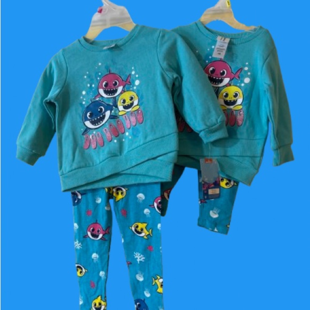 Baby Shark Adventure Kids Pajama Set - Blue